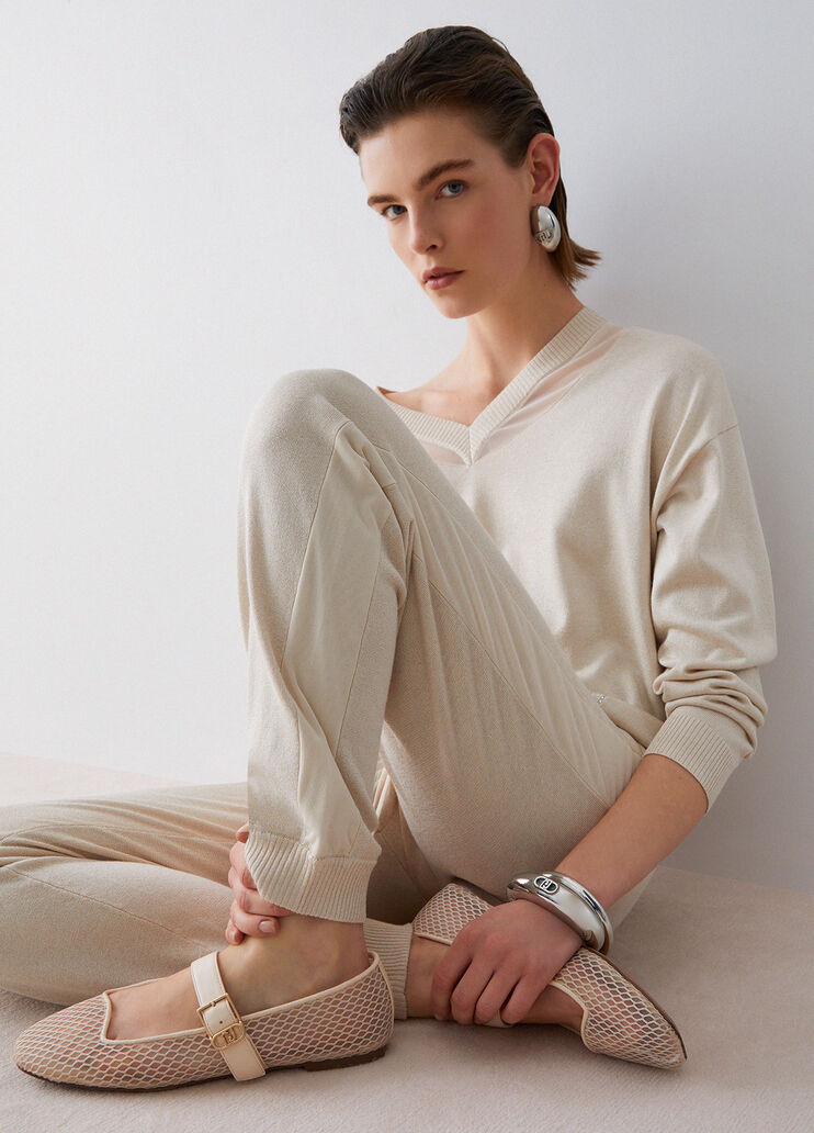 Lurex trousers champagne Liu Jo - medium