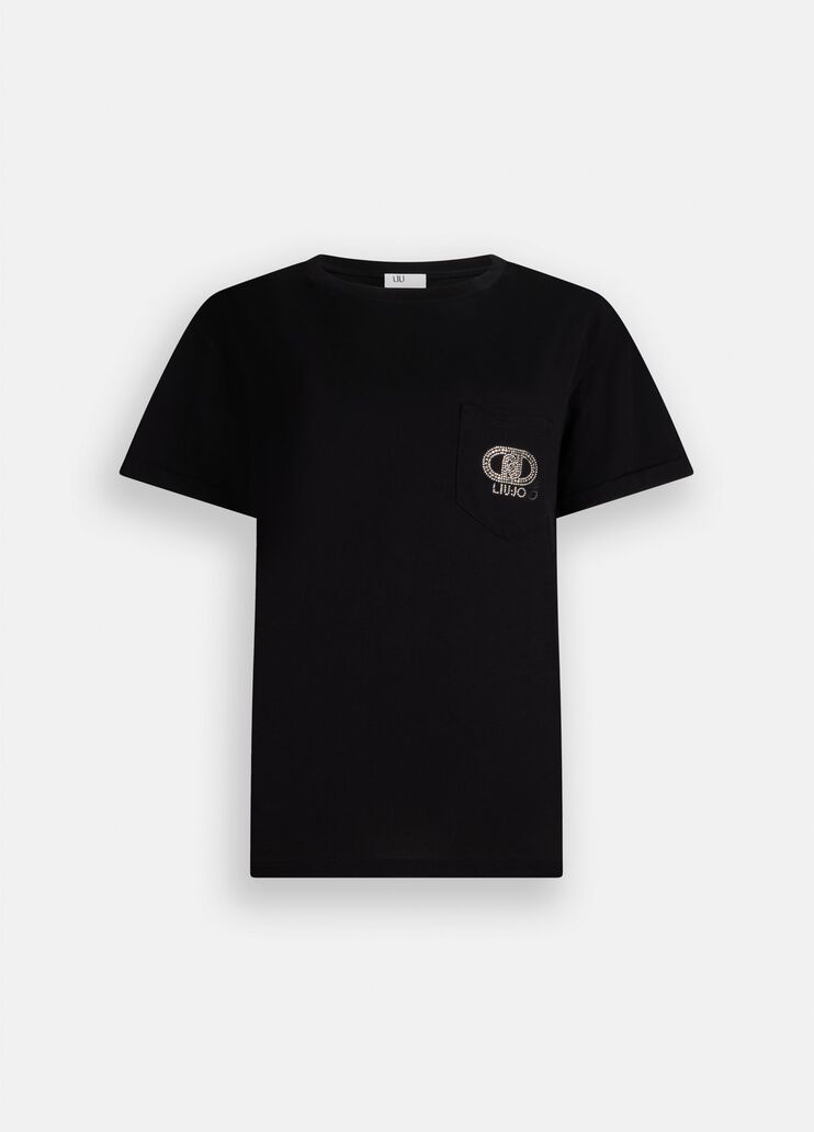 T-Shirt Liu Jo Better Schwarz Liu Jo - large image number 6 T-Shirt Liu Jo Better Schwarz Liu Jo - large image number 6