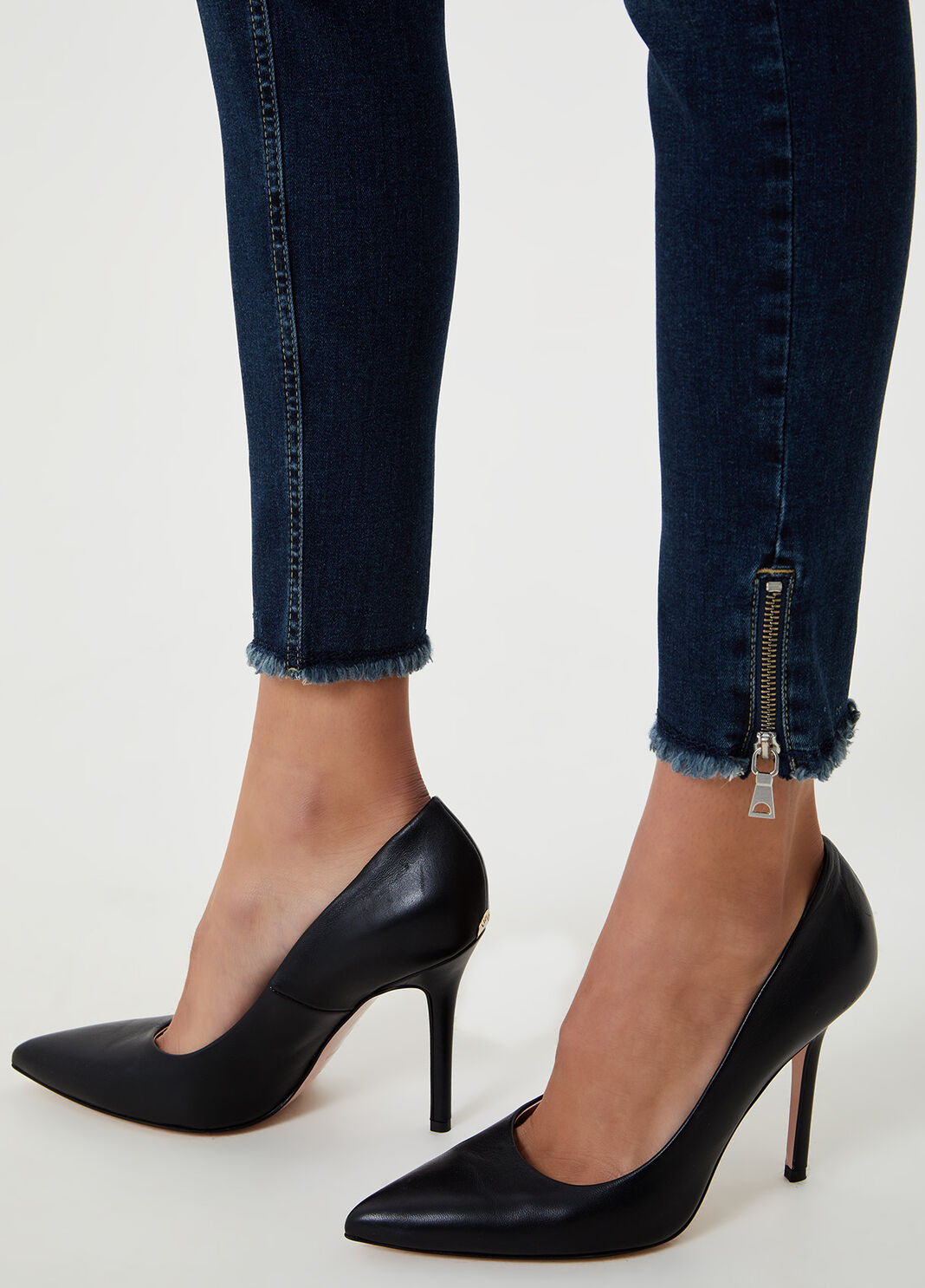 Skinny jeans with zip at the hem Blue Liu Jo - large image number 2