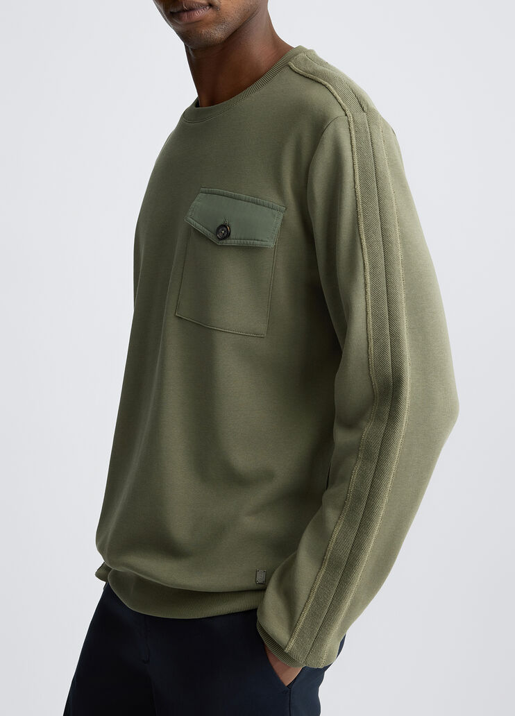 Green sweatshirt with pocket olive green Liu Jo - medium Green sweatshirt with pocket olive green Liu Jo - medium