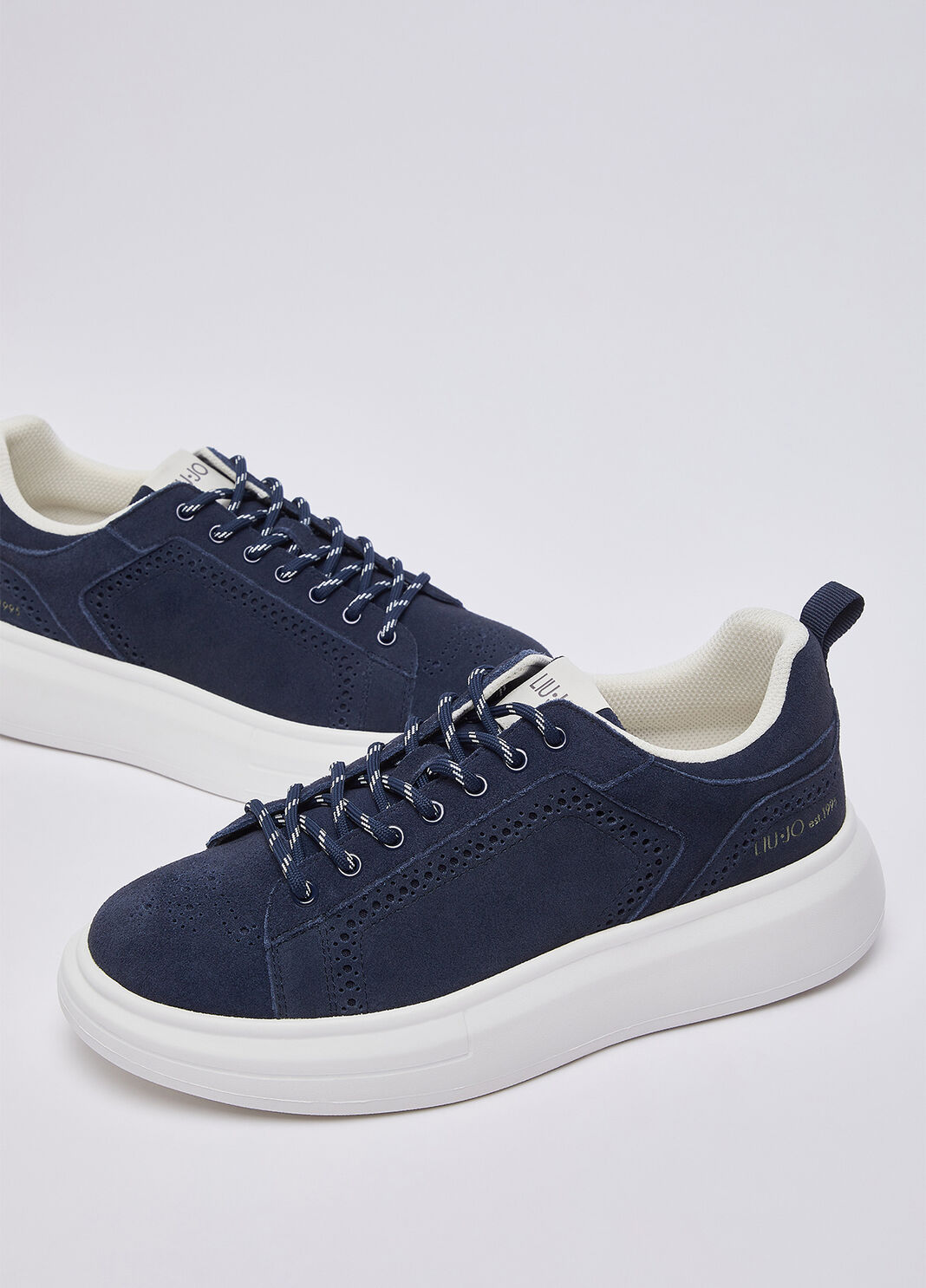 Plattform-Sneakers aus Wildleder blau Liu Jo - large image number 6