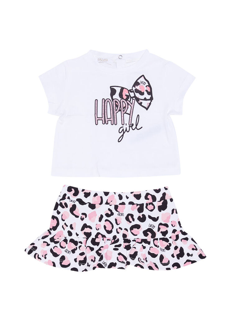 Ensemble bébé fille blanc et tacheté Liu Jo - large image number 0 Ensemble bébé fille blanc et tacheté Liu Jo - large image number 0