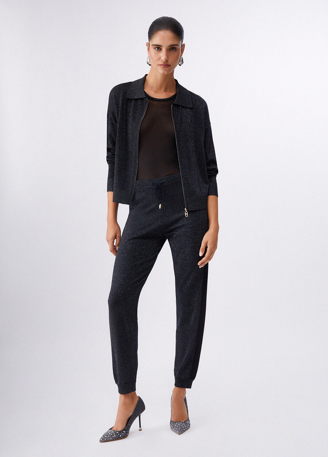 Lurex trousers black Liu Jo - large image number 5