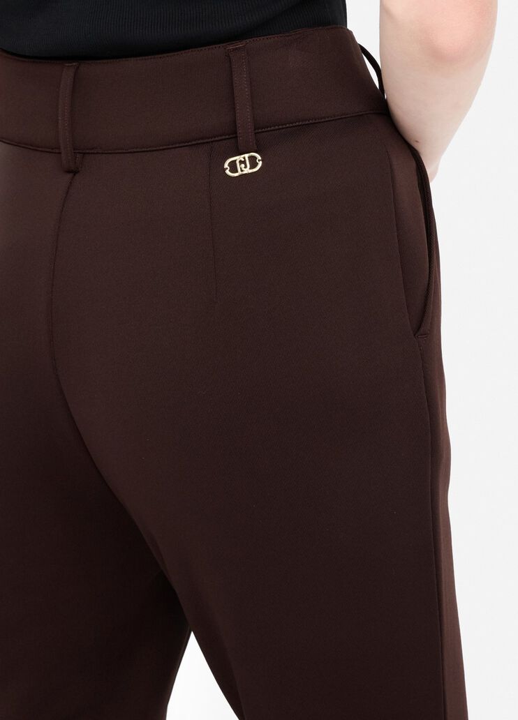 Pantalón de felpa chocolate Liu Jo - large image number 4