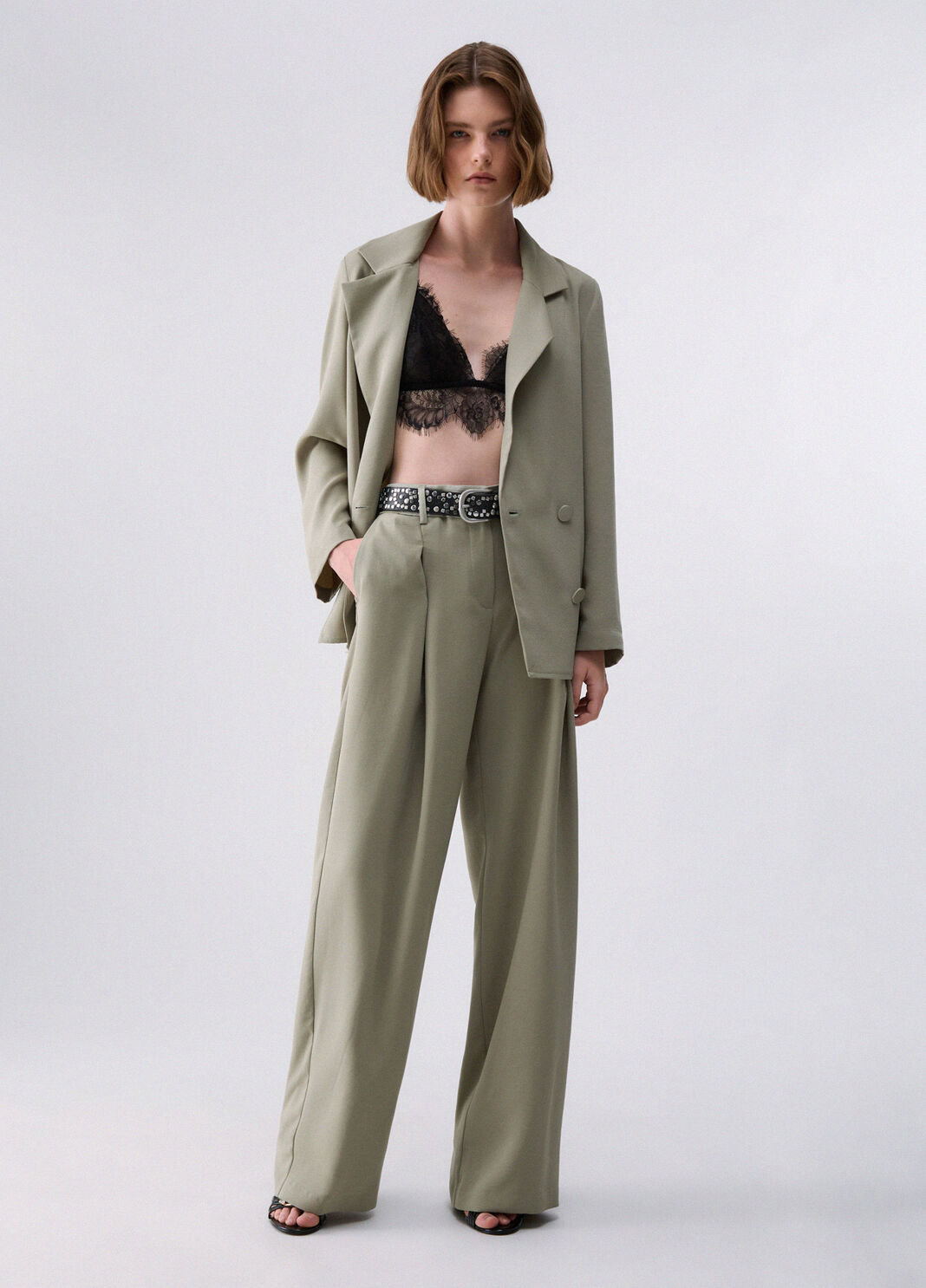 Double-breasted blazer green Liu Jo - large image number 3
