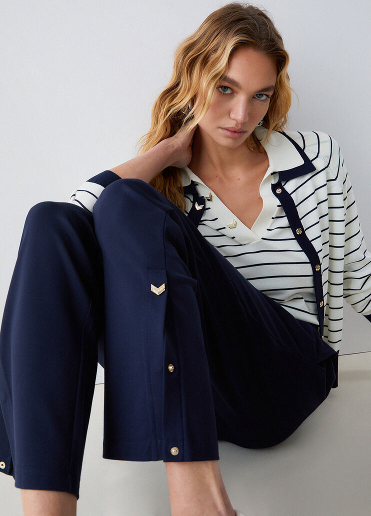 Gestreifter Cardigan Blau Liu Jo - medium