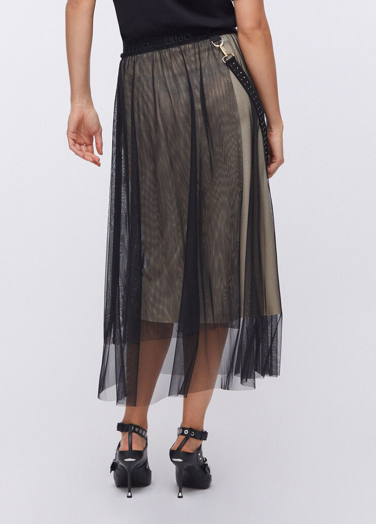 Langer Tüllrock schwarz Liu Jo - large image number 1