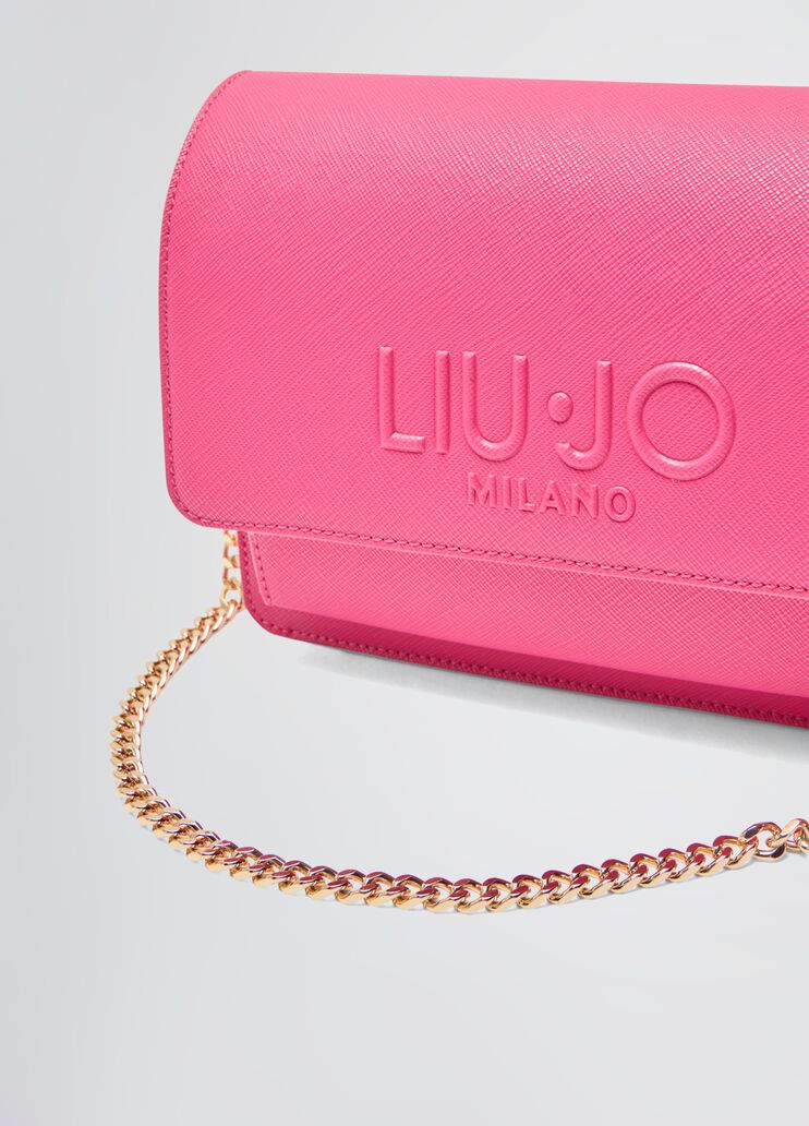 Mittelgro&szlig;e Umh&auml;ngetasche mit Kette leuchtendes Rosa Liu Jo - medium