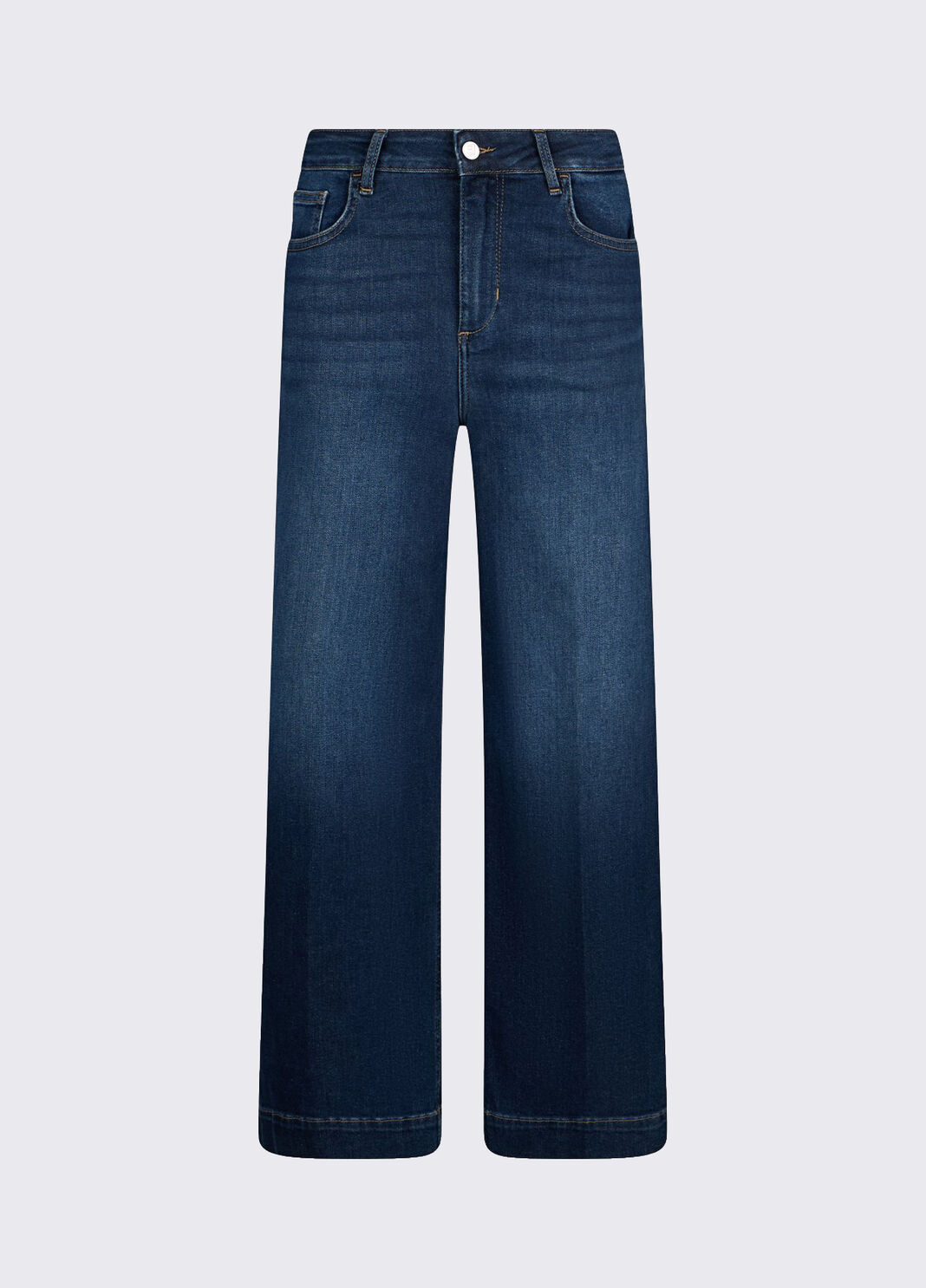 Flared jeans with rhinestones dark blue denim Liu Jo - large image number 6