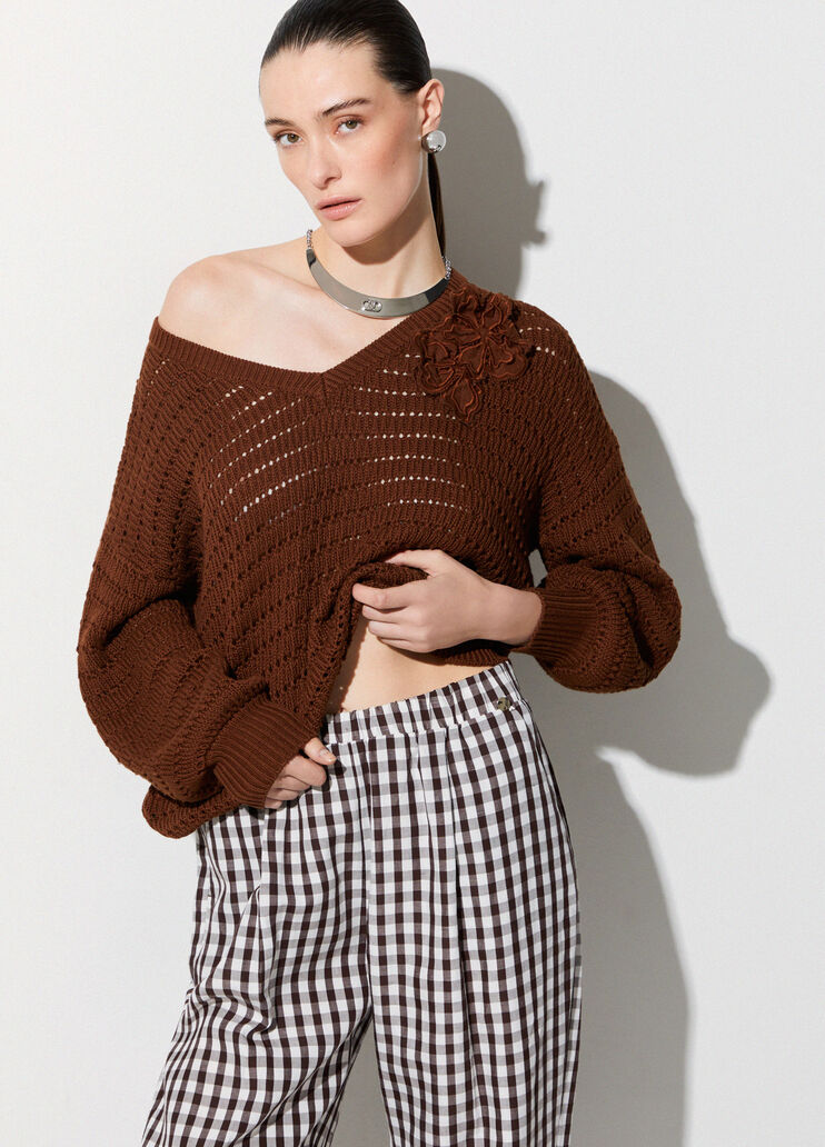 Oberteil mit Lochstickerei Tabak Liu Jo - medium