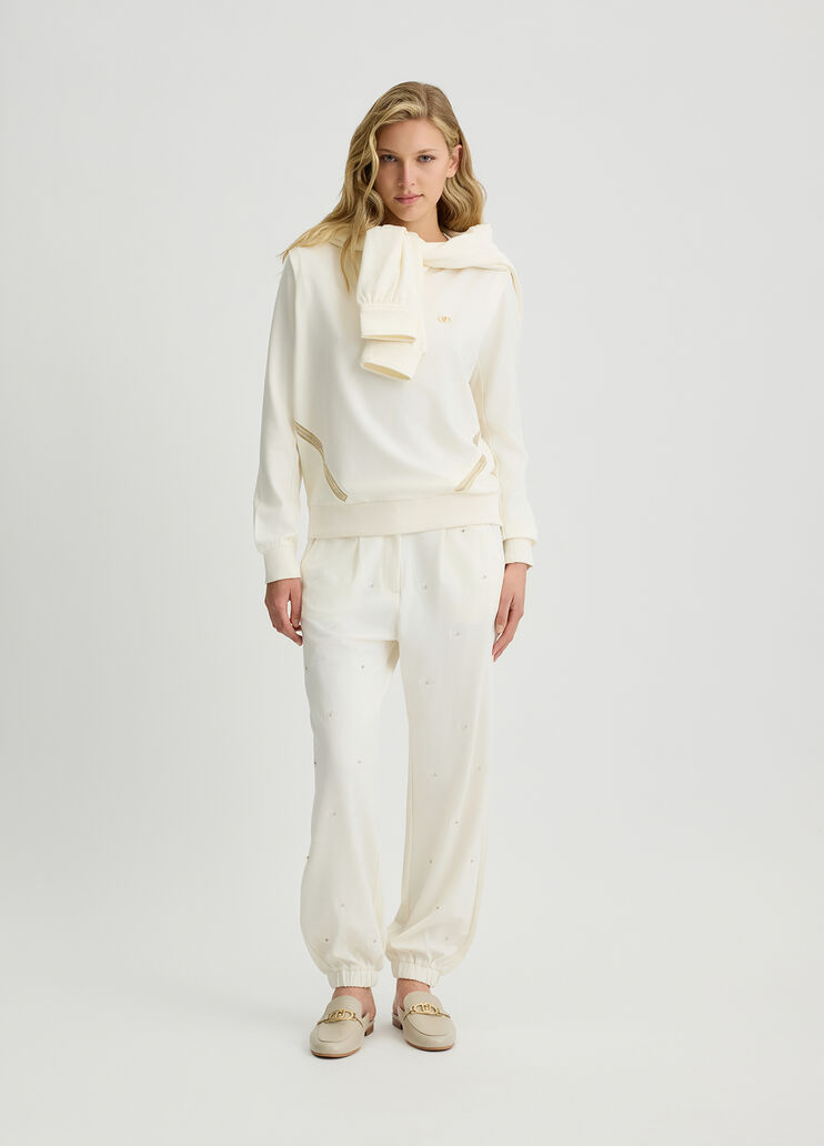 Liu Jo Better sweatshirt white Liu Jo - large image number 3 Liu Jo Better sweatshirt white Liu Jo - large image number 3