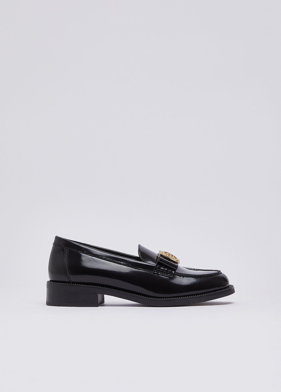 Brushed leather loafers black Liu Jo - large image number 1