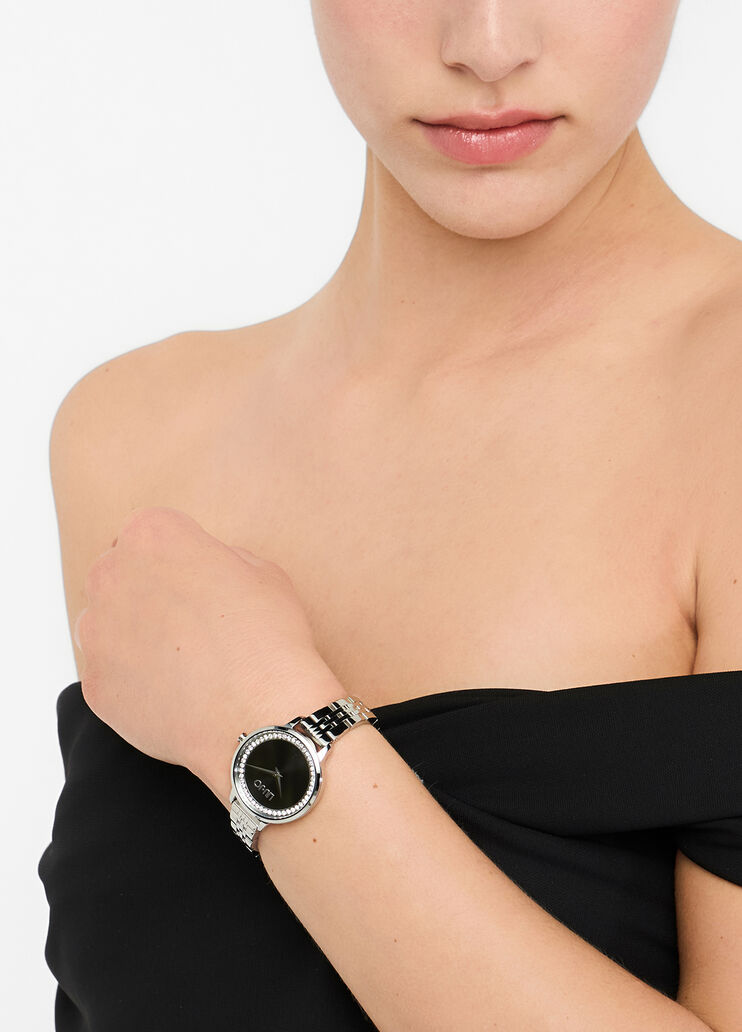 Steel watch with diamantés black Liu Jo - medium Steel watch with diamantés black Liu Jo - medium