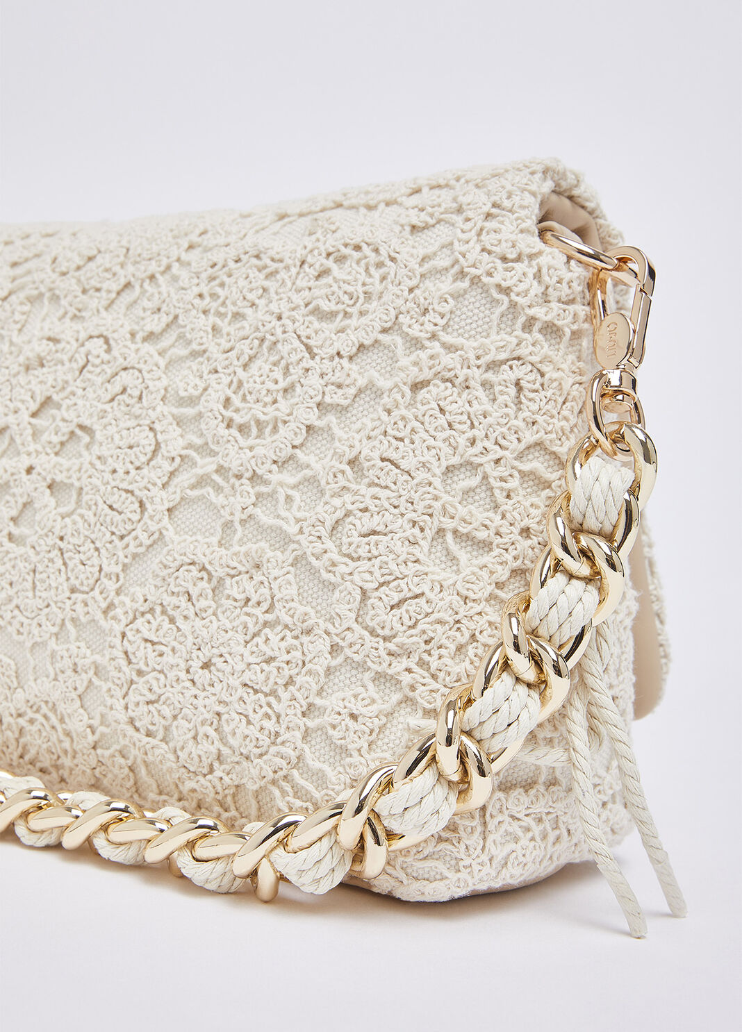 Sac format moyen LaPuffy en crochet cr&egrave;me Liu Jo - large image number 5