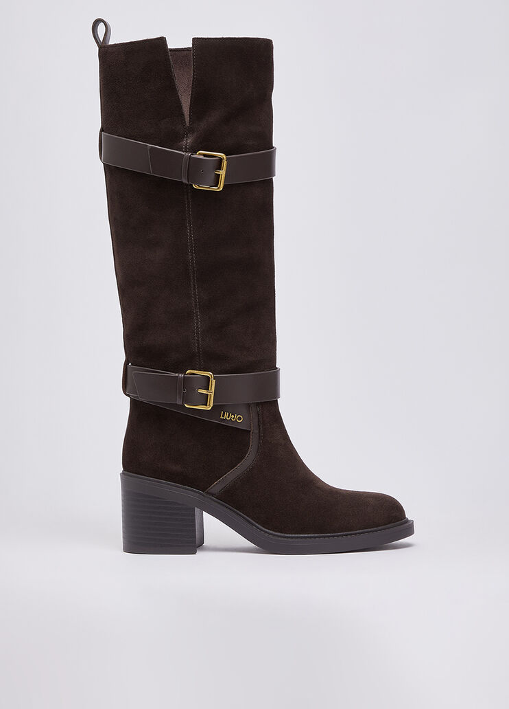 Knee-high boots in suede mocha Liu Jo - medium