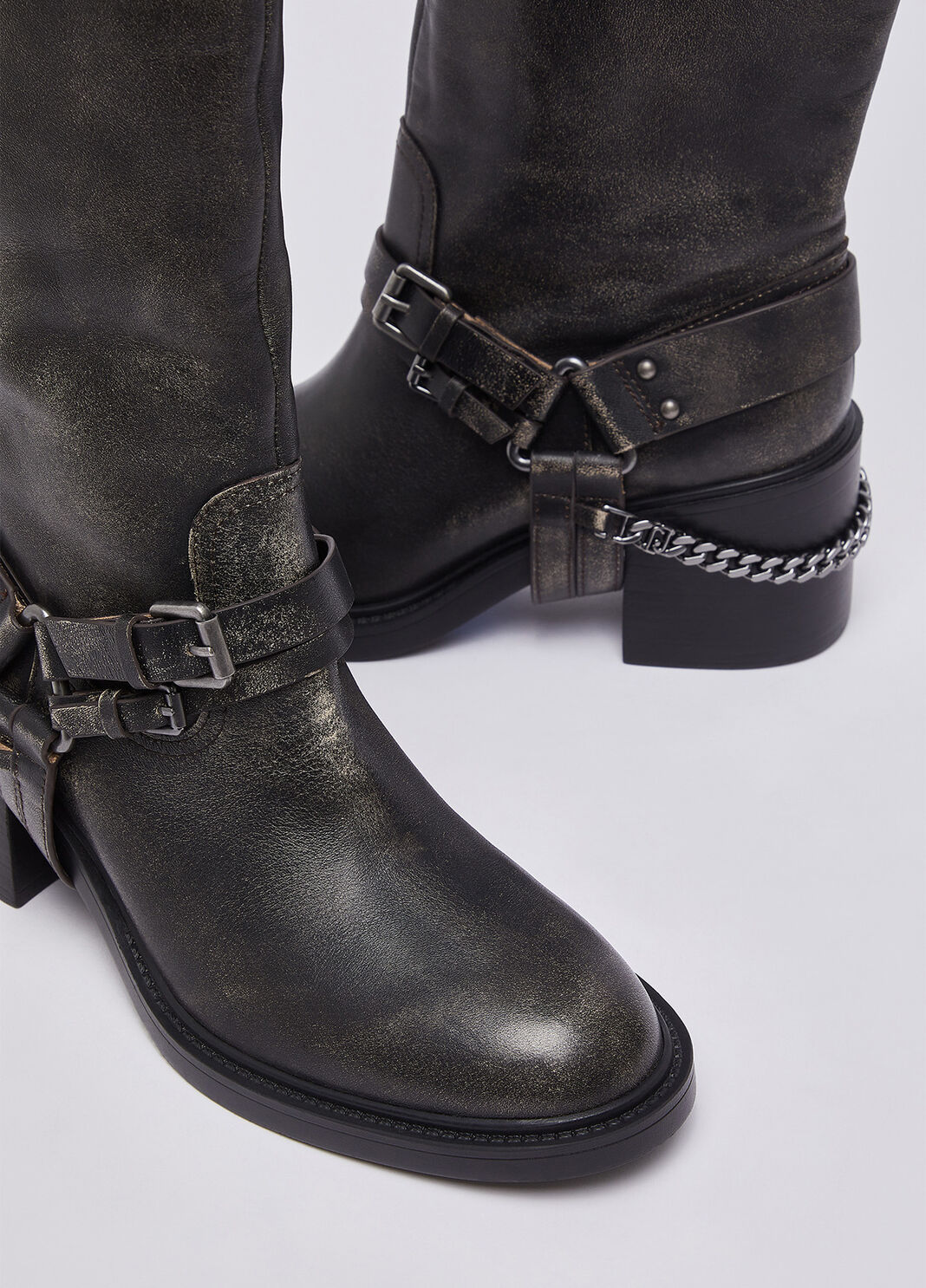 High boots in brushed leather black Liu Jo - large image number 7