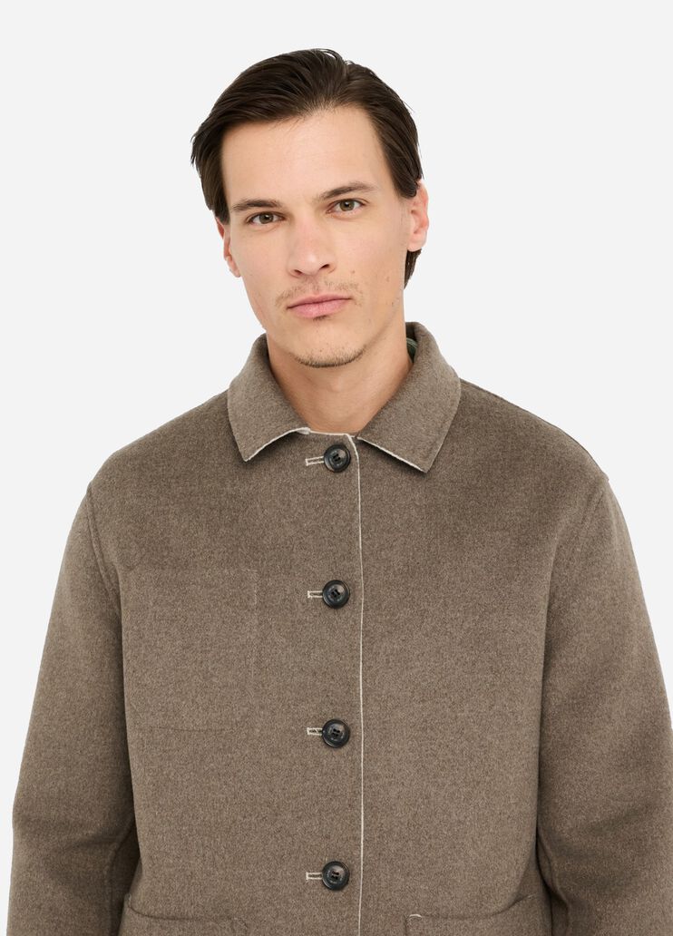 Reversible wool shacket white/brown Liu Jo - large image number 2 Reversible wool shacket white/brown Liu Jo - large image number 2