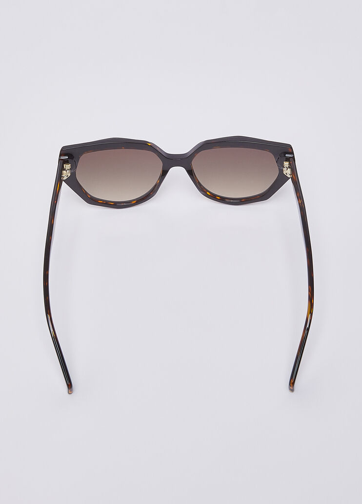 Lunettes de soleil carr&eacute;es marron Liu Jo - medium