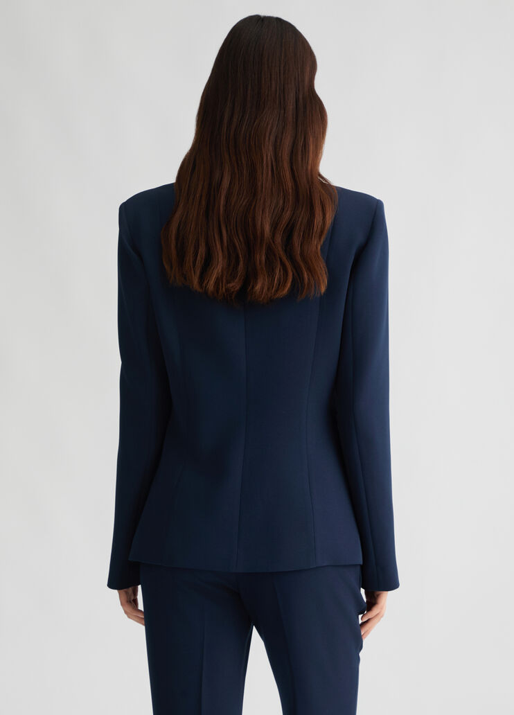 Cady crepe blazer blue Liu Jo - large image number 1