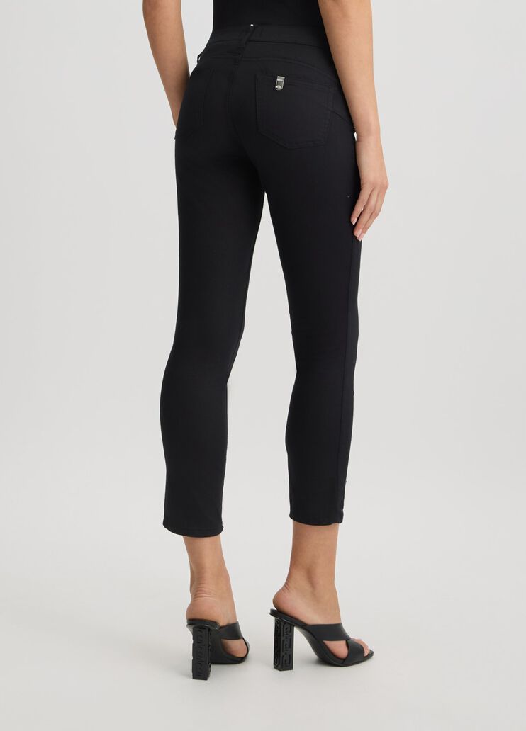 Skinny trousers with rhinestones black with precious stones Liu Jo - large image number 1