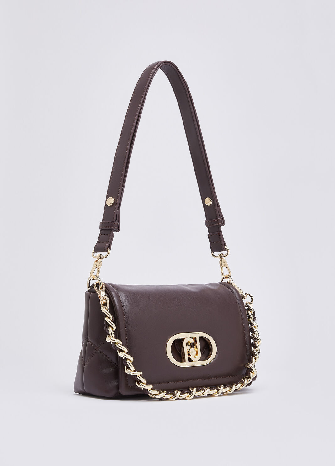 Medium LaPuffy Bag with Quilted Design aubergine Liu Jo - large image number 2