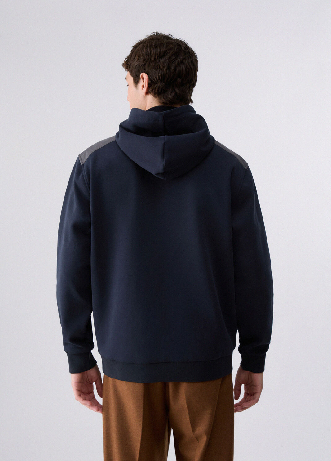 Sweatshirt with scuba inserts dark blue Liu Jo - large image number 1