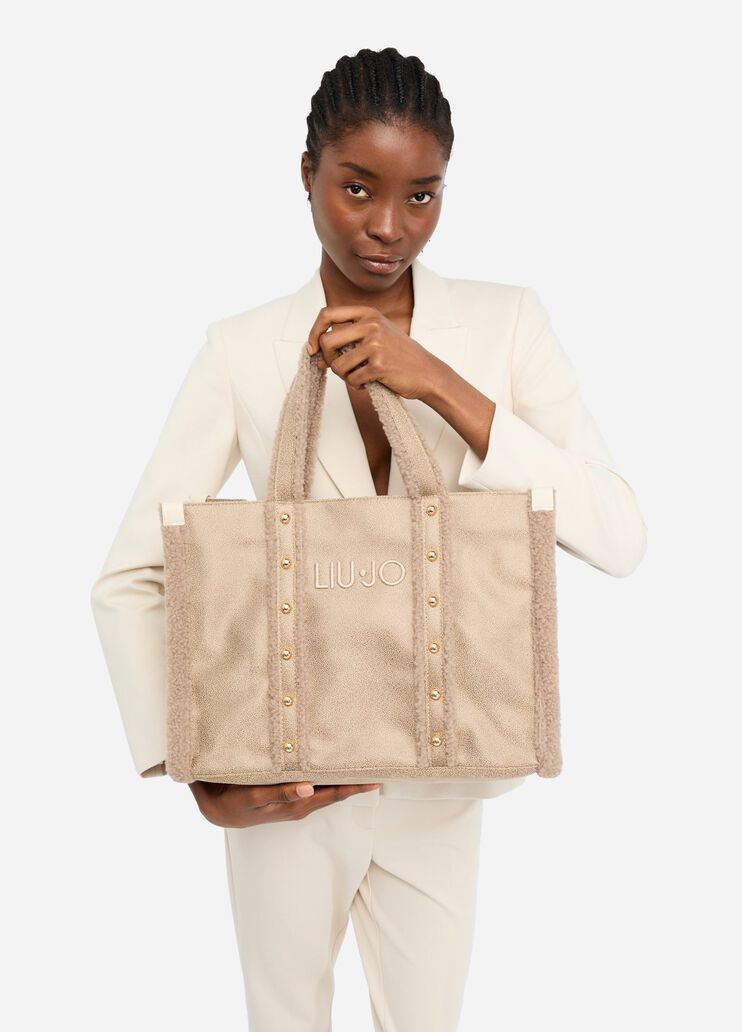Bolso tote grande beige claro Liu Jo - medium Bolso tote grande beige claro Liu Jo - medium