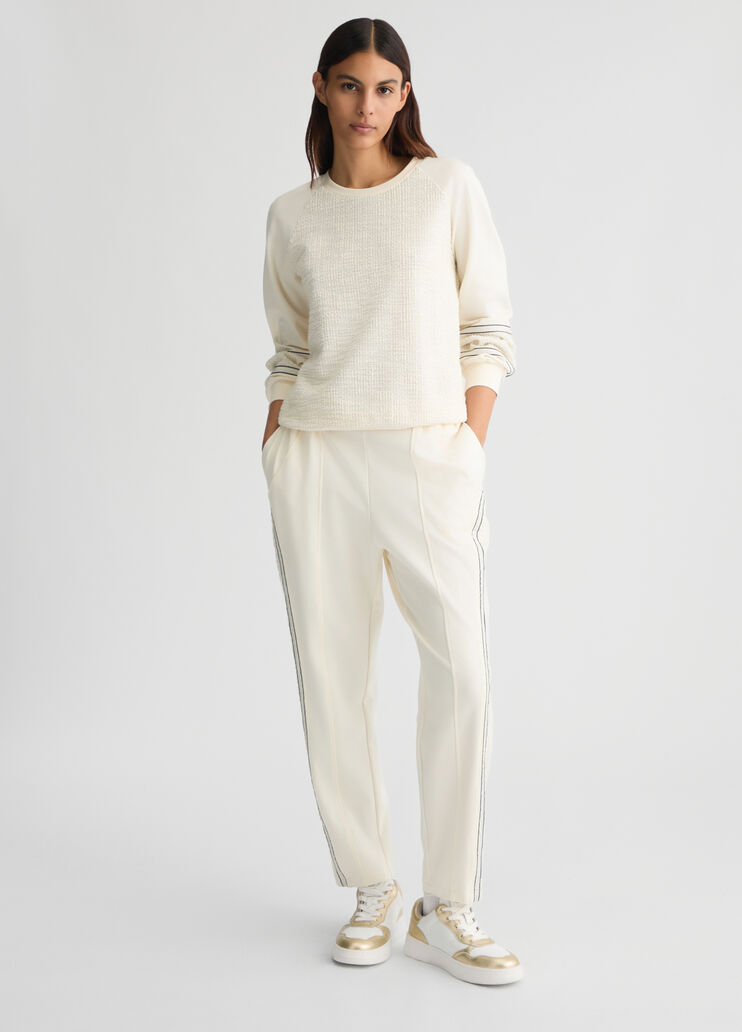 Jogging pants in jersey white Liu Jo - medium Jogging pants in jersey white Liu Jo - medium