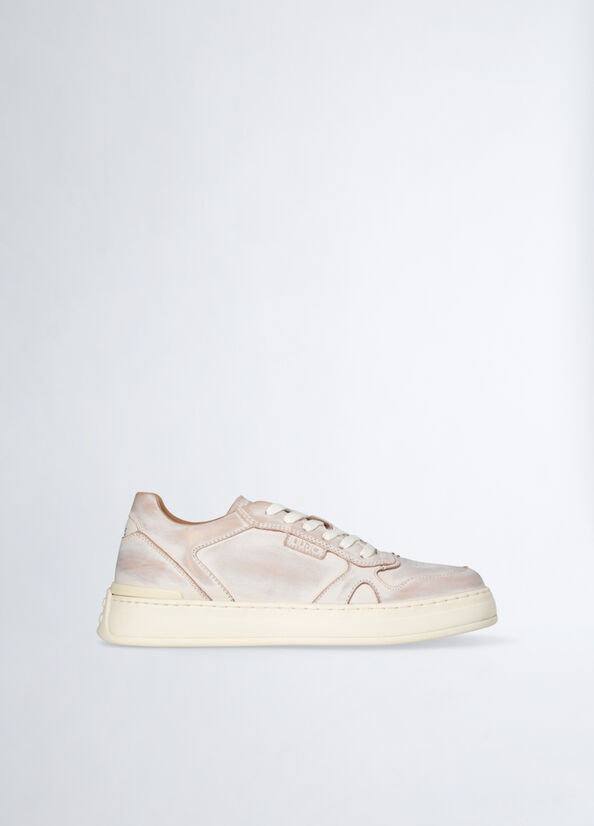 Herrensneaker aus Leder in Délavé-Optik beige Liu Jo - medium