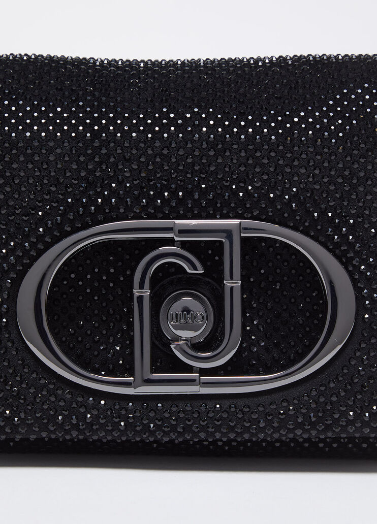 Small LaPuffy bag with rhinestones black Liu Jo - large image number 3 Small LaPuffy bag with rhinestones black Liu Jo - large image number 3