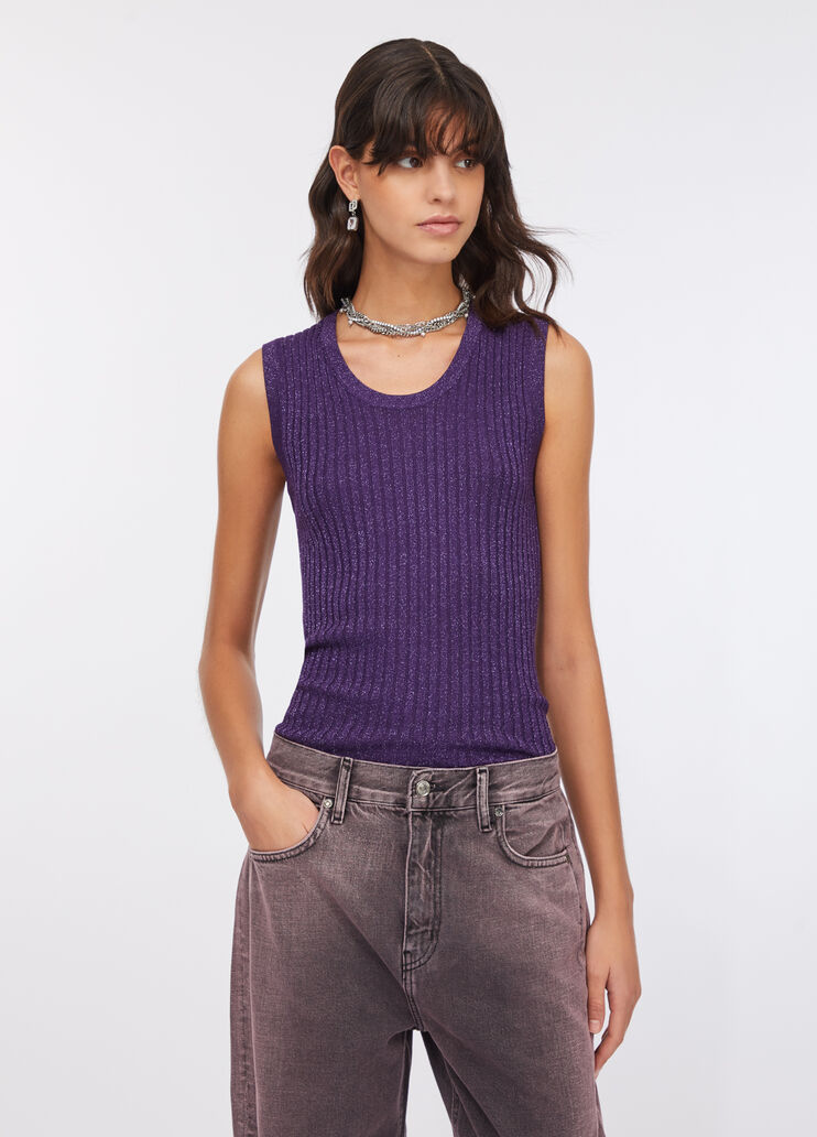 Lurex® top purple Liu Jo - large image number 0