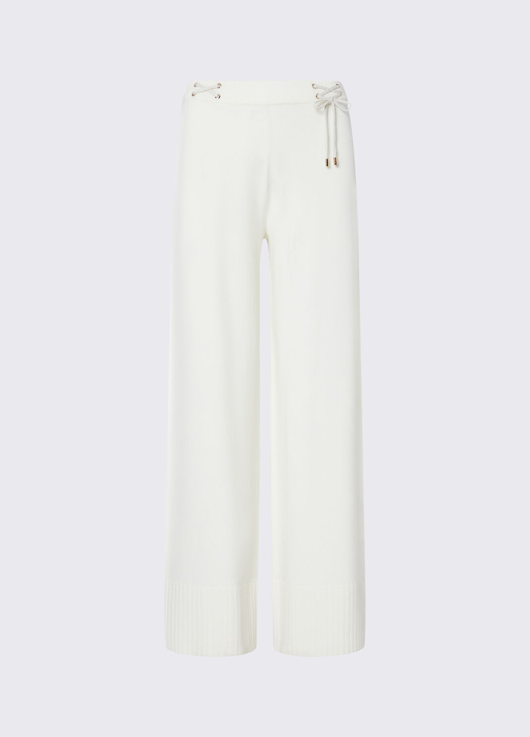 Pantalon en maille avec cordons blanc laine Liu Jo - large image number 6