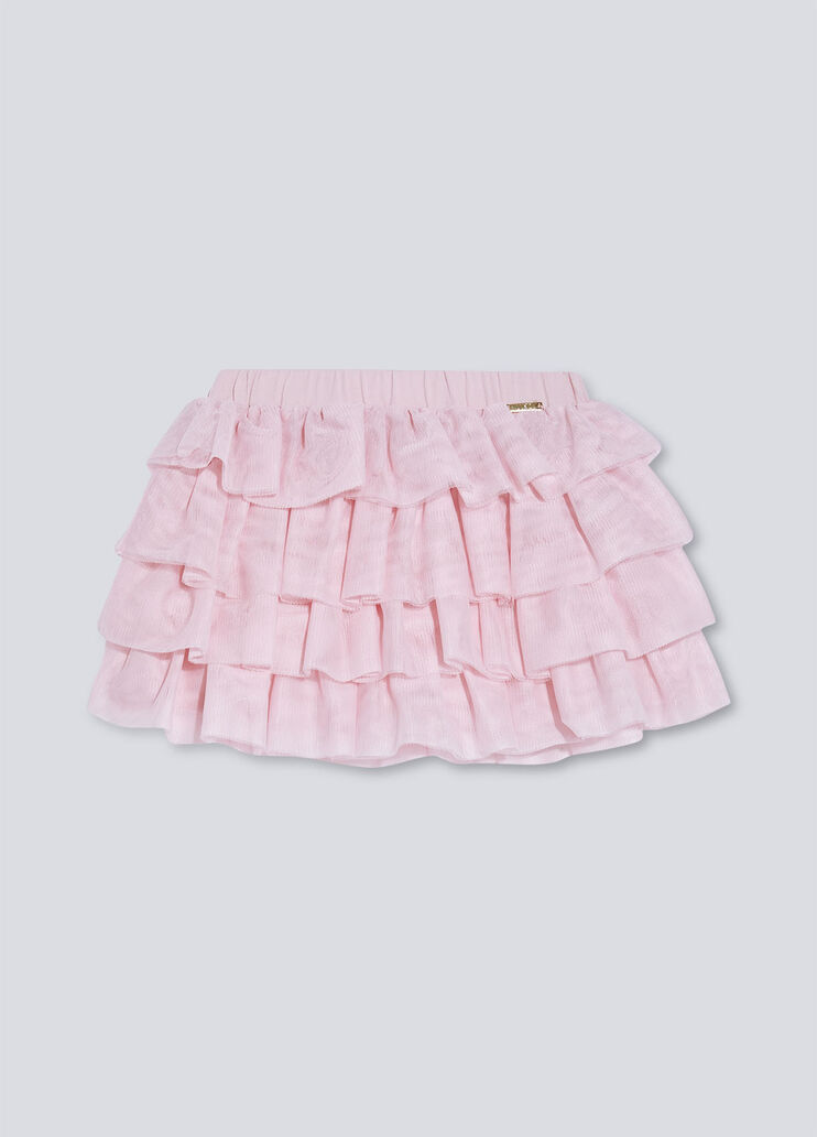 Minijupe en tulle rose clair Liu Jo - large image number 0 Minijupe en tulle rose clair Liu Jo - large image number 0