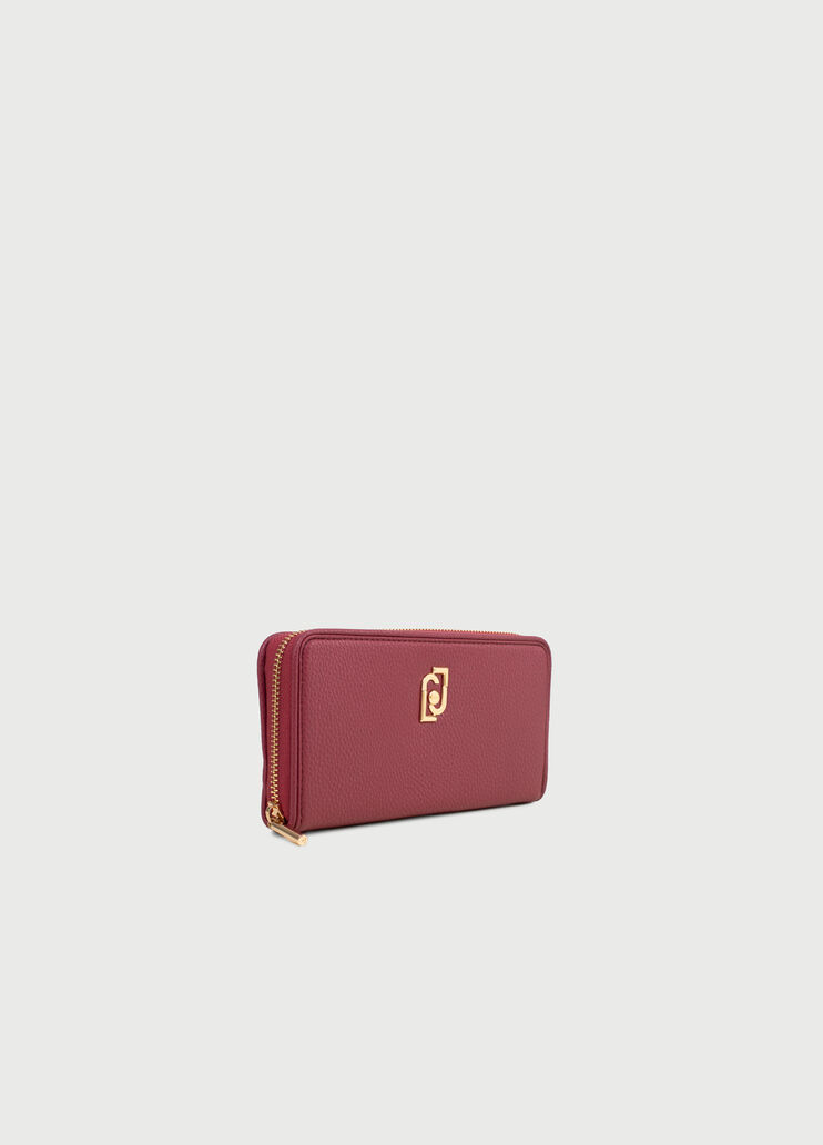 Large wallet with logo Raspberry Liu Jo - large image number 1