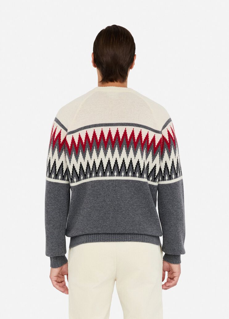 Jacquard wool sweater grey Liu Jo - large image number 1 Jacquard wool sweater grey Liu Jo - large image number 1