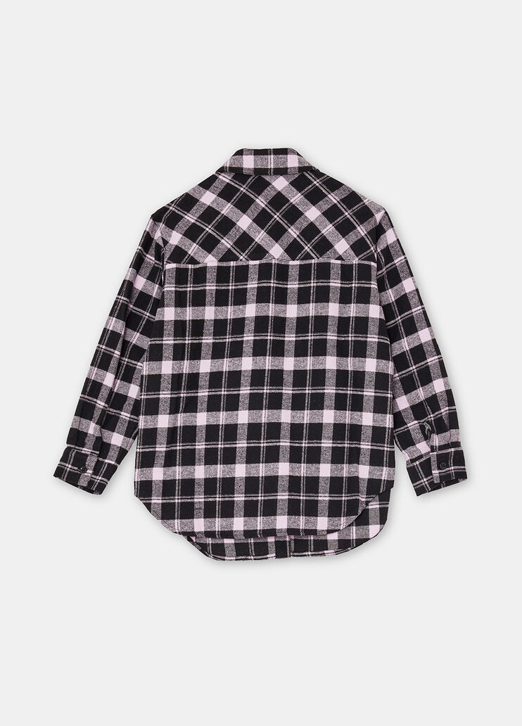 Chequered cotton shirt pink check Liu Jo - large image number 3