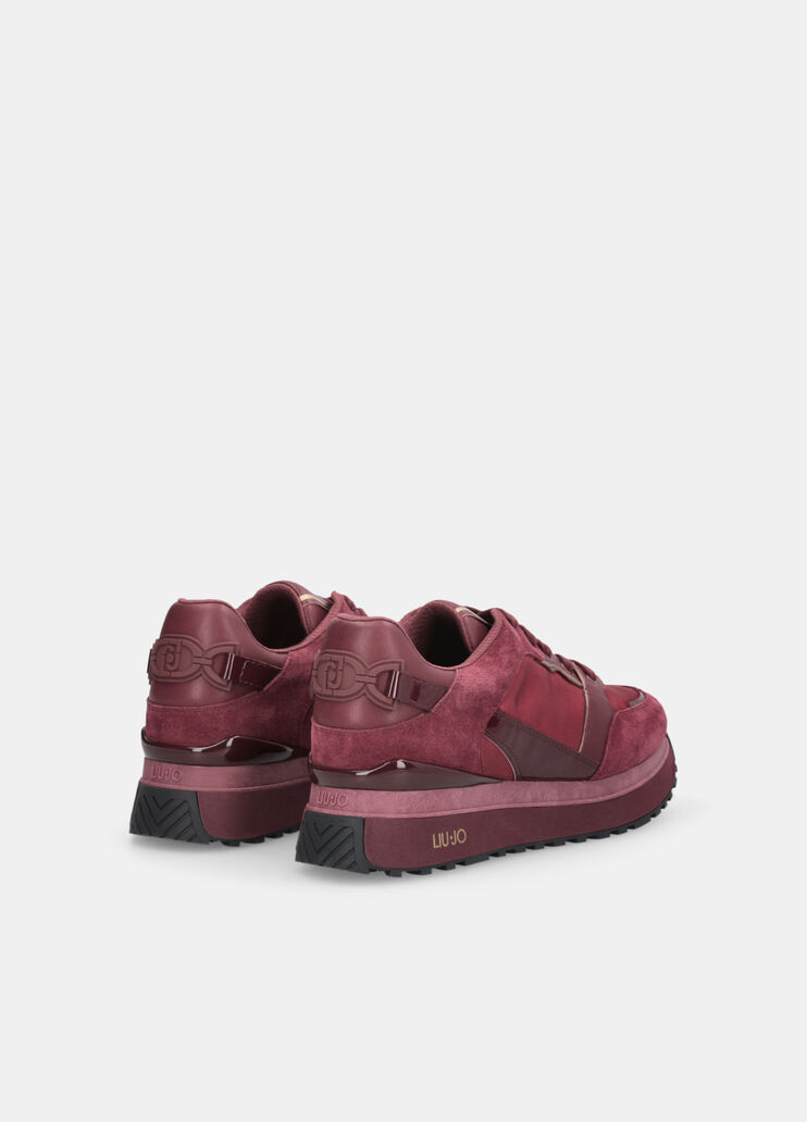 Leather platform sneakers  raspberry Liu Jo - large image number 3