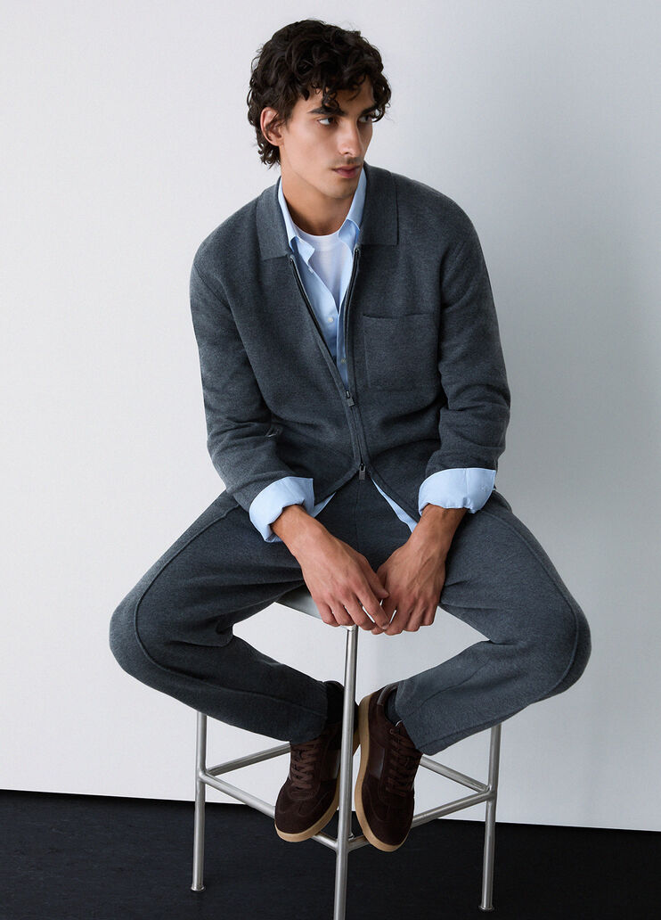 Trousers balloon in a wool blend dark grey Liu Jo - medium