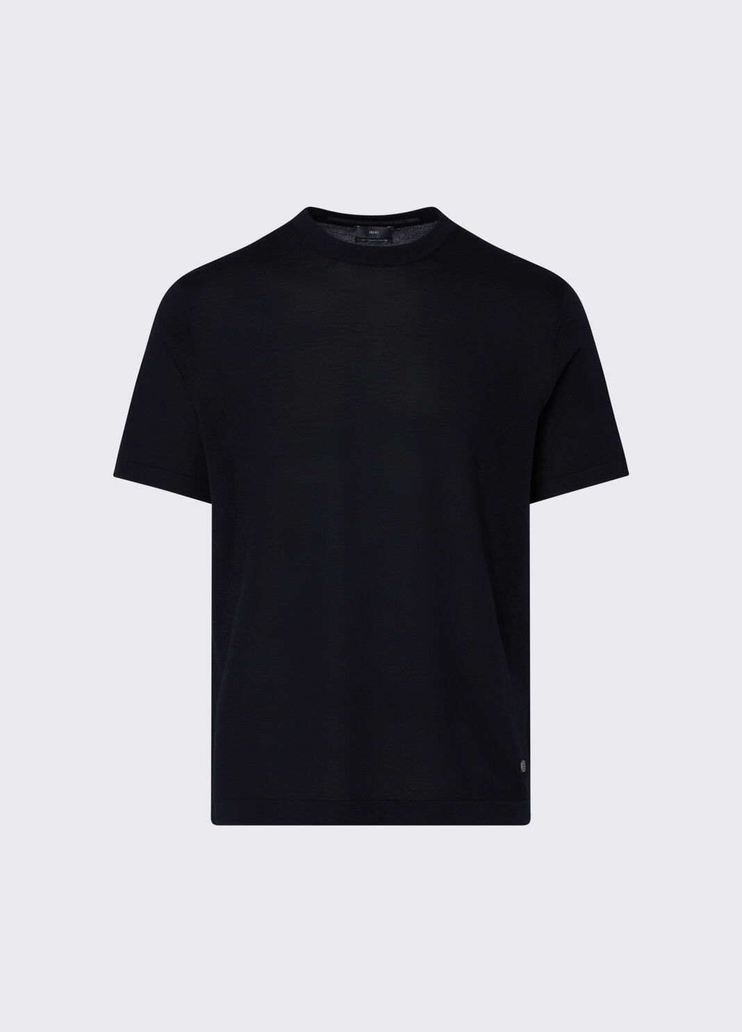 T-shirt en laine m&eacute;rinos noir Liu Jo - large image number 6