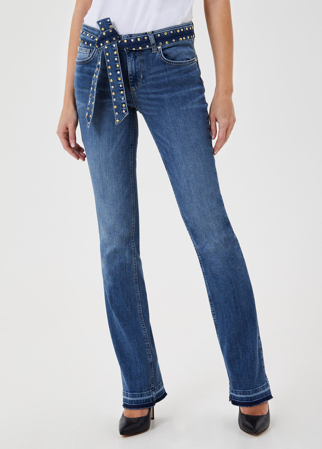 Jeans Cimarron Bootcut Violet Patte D'Éph Stretch Femme - Neuf Avec Étiquettes Années 80