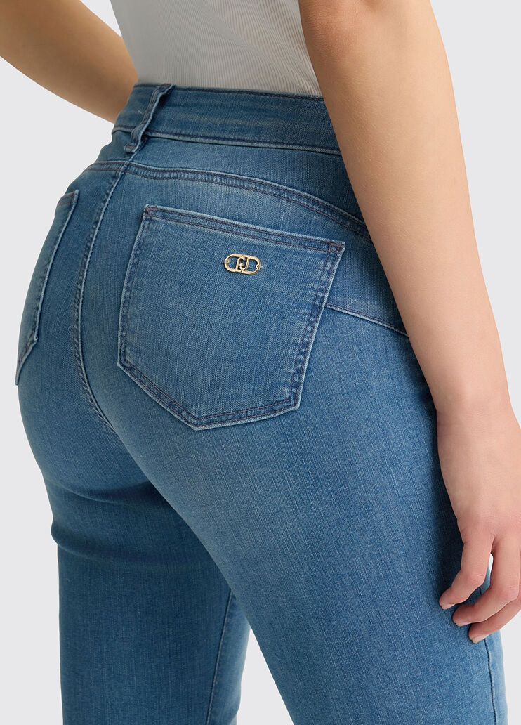 Distressed cotton skinny jeans blue Liu Jo - large image number 2 Distressed cotton skinny jeans blue Liu Jo - large image number 2