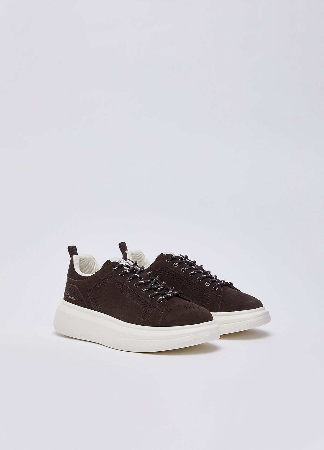 Suede platform sneakers dark brown Liu Jo - large image number 1