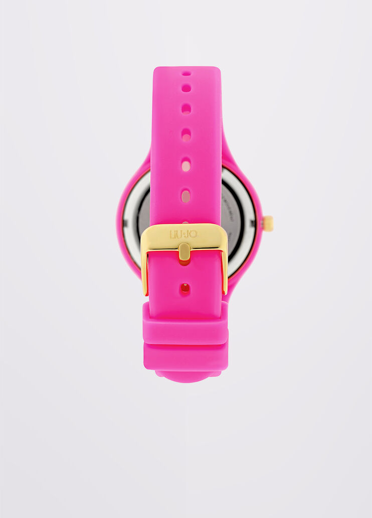 Montre en silicone avec brillants argent Liu Jo - large image number 1 Montre en silicone avec brillants argent Liu Jo - large image number 1