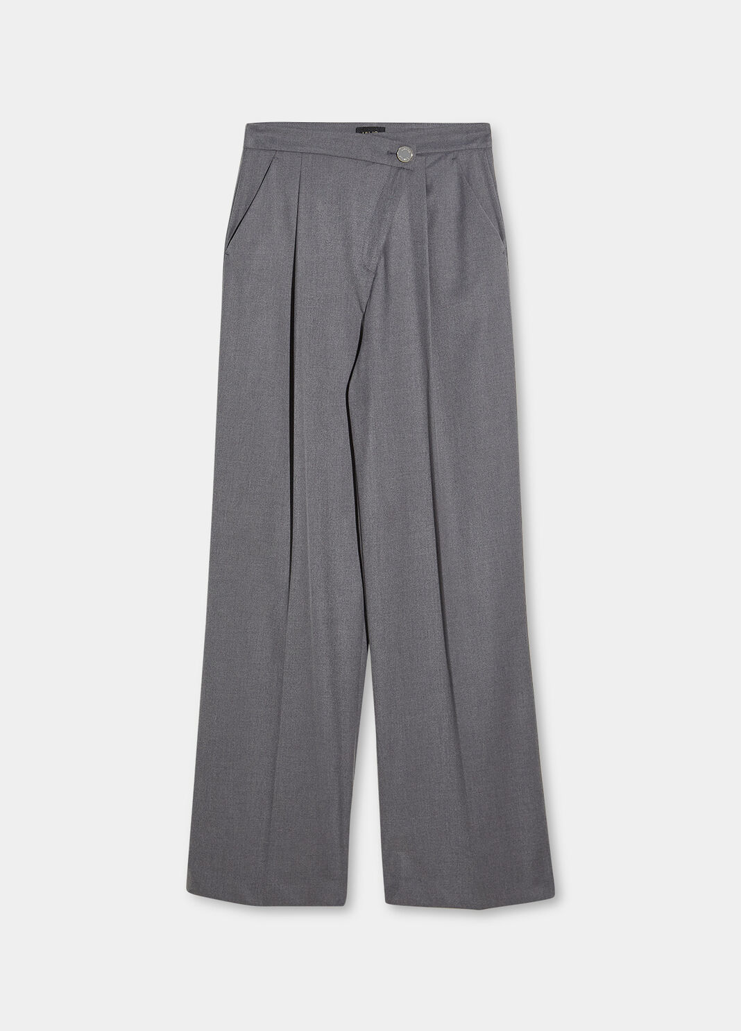 Trousers with asymmetrical cut grey Liu Jo - large image number 4