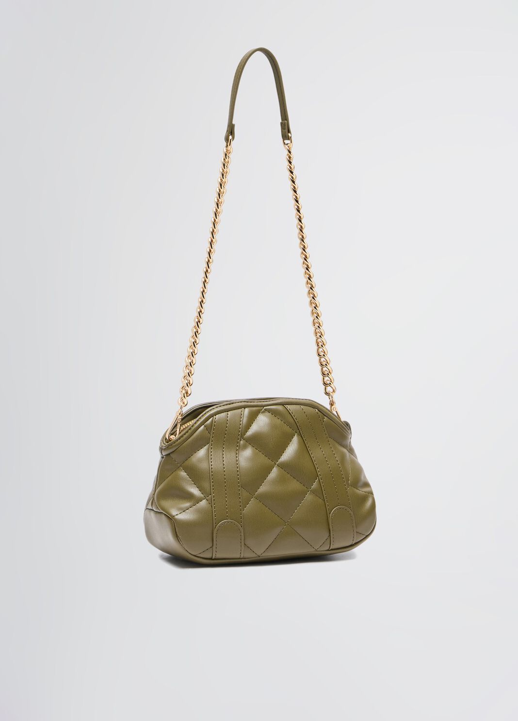 Pochette matelass&eacute;e vert militaire Liu Jo - large image number 3