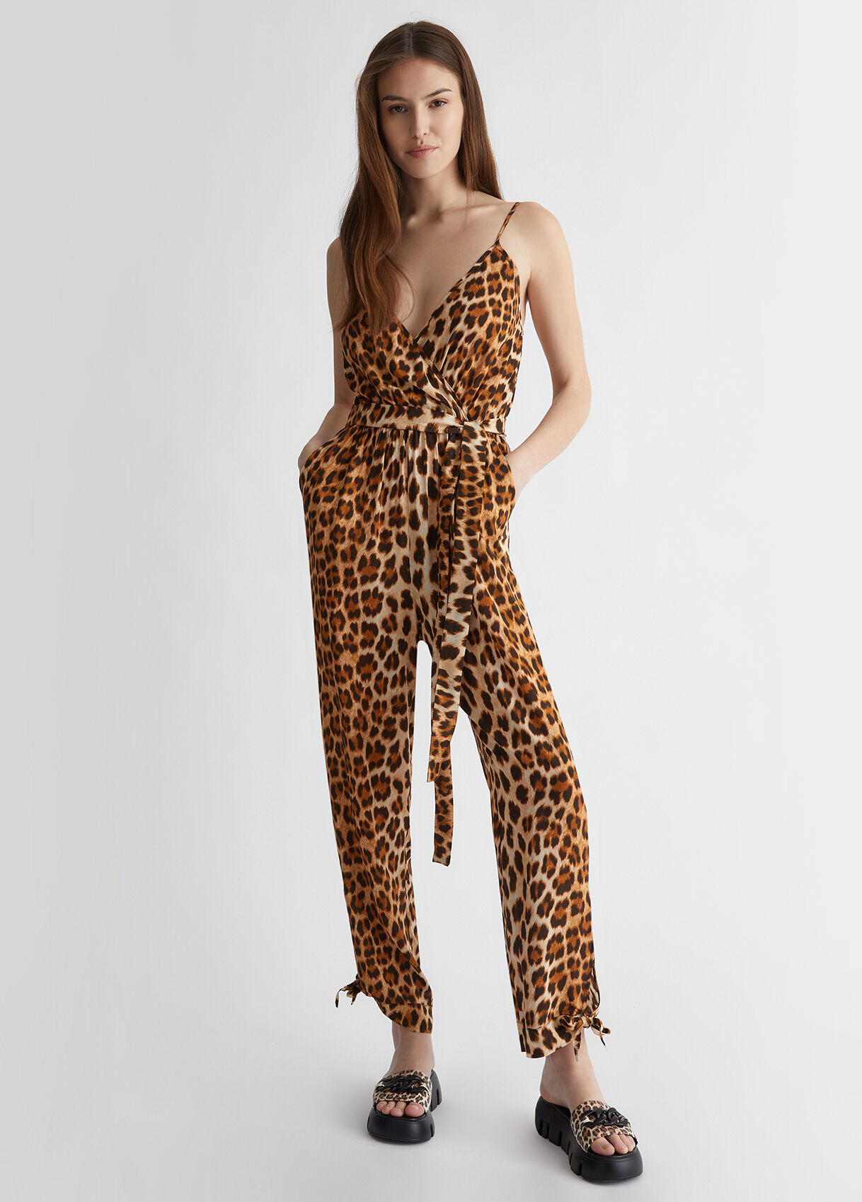 Animal print jumpsuit