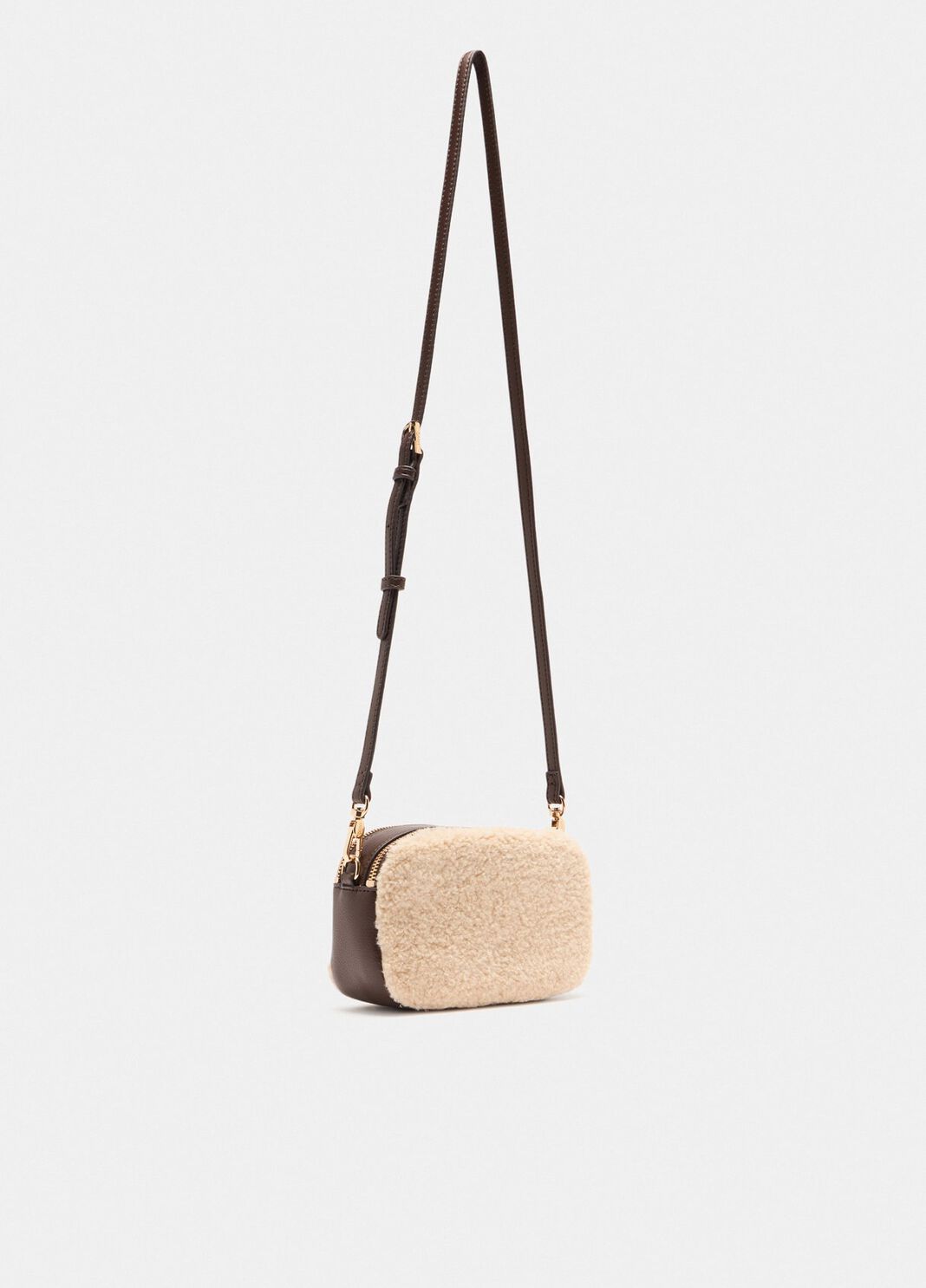 Small teddy crossbody bag dark brown Liu Jo - large image number 3