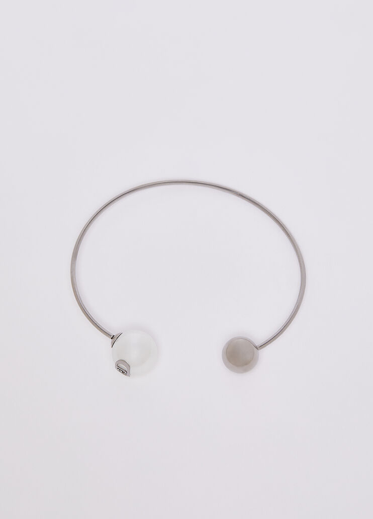  Semi-rigid bracelet with beads silver Liu Jo - medium