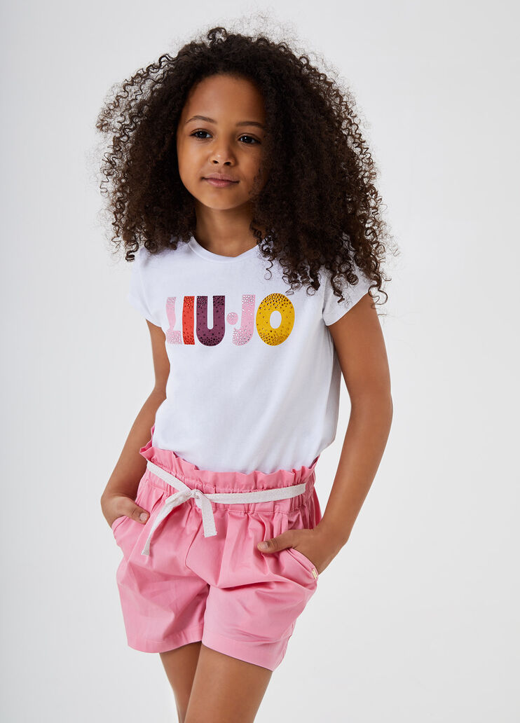 Short con fiocco Rosa Liu Jo - large image number 3
