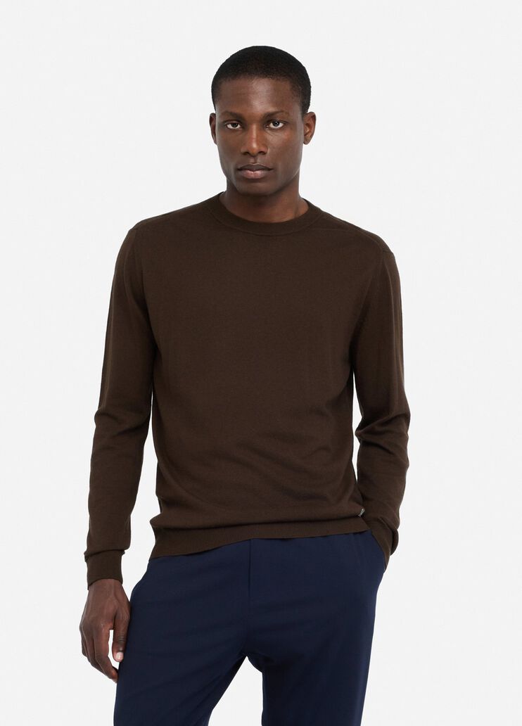 Cotton and silk jumper chocolate Liu Jo - medium Cotton and silk jumper chocolate Liu Jo - medium